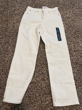 J. Crew Essential Straight Jeans in White